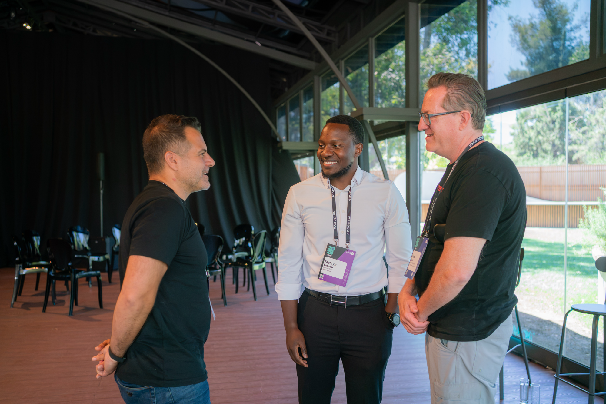 Scott Davis connecting with fellow entrepreneurs at the Athens ISP